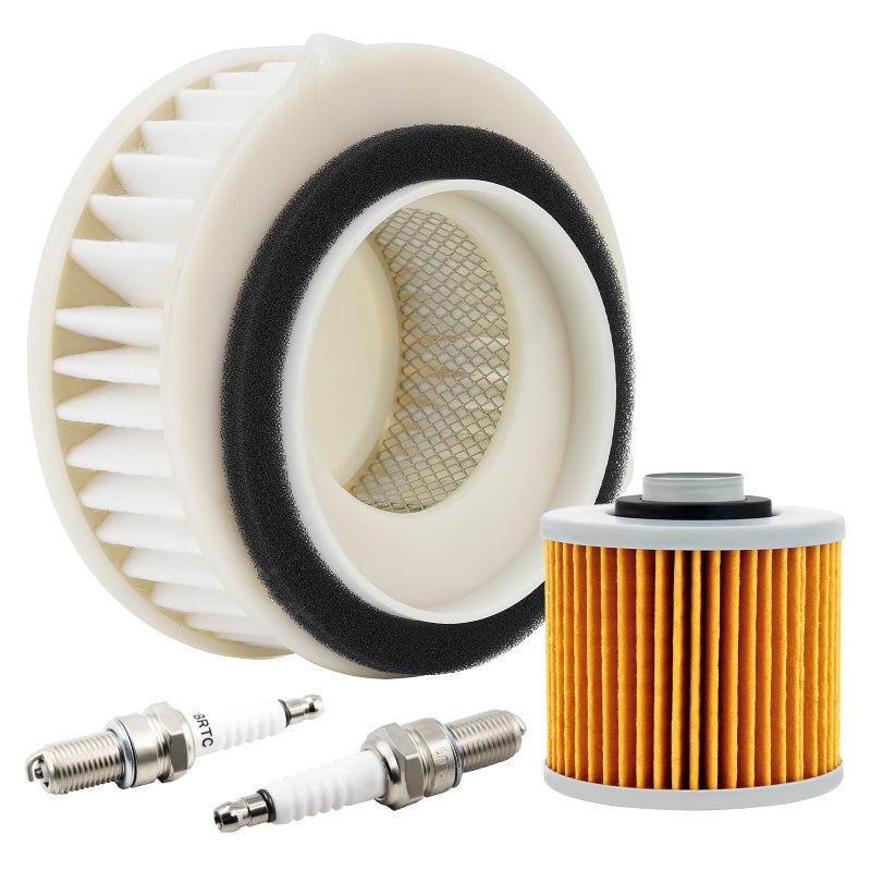 AWSZH Air Filter  Oil Filters  Spark Plugs Service Kits 4TR1445100 HFA4607 Replacement For Yamaha VStar 650 XVS650 1998 1999 2000 2001 2002 2003 2004 2005 2006 2007 2008 2009 2010 2011
